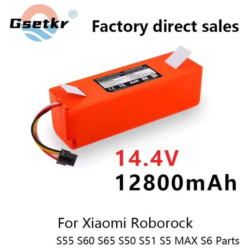 14.4V 6500mAh li-ion Battery Vacuum Cleaner accessories for xiaomi mi SDJQR01RR SDJQR02RR SDJQR03RRE35 Xiaowa C10 E20 E35 Robot