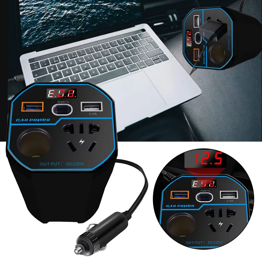 Car Inverter Power Inverter 12V To 110V Car Outlet Adapter 12V Inverter 2024 Hot Sale Brand New And High Quality