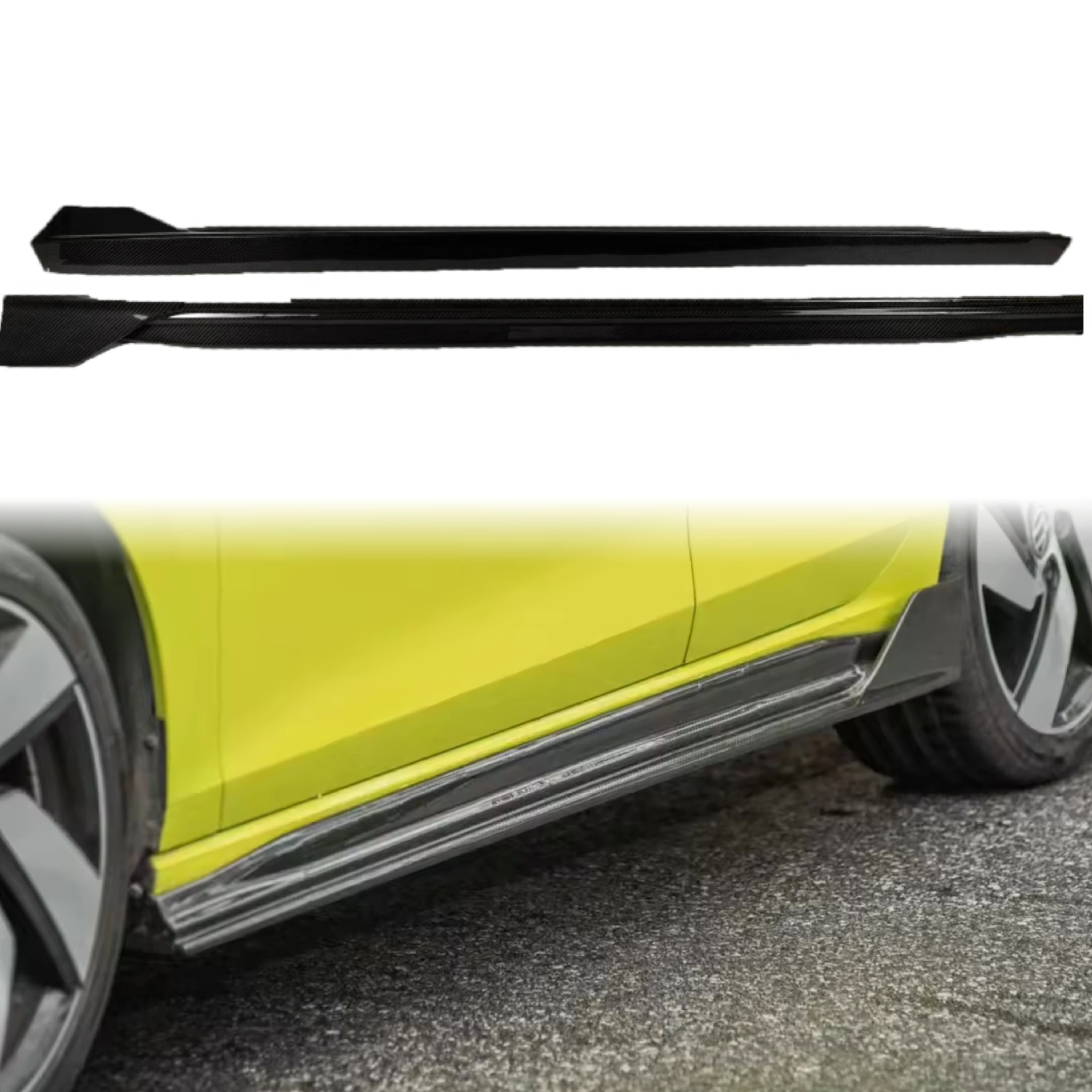 

Dry Carbon Fiber Golf 8 GTI High Quality Side Skirts