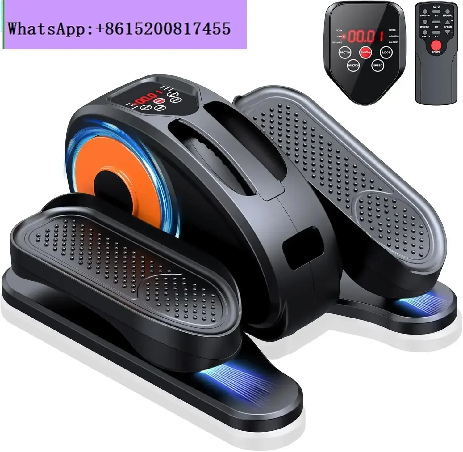 

Desk Elliptical Machine, Ellipse Leg Exerciser for Seniors Fully Assembled, Quiet & Portable Electric Seated Pedal Exerciser wit