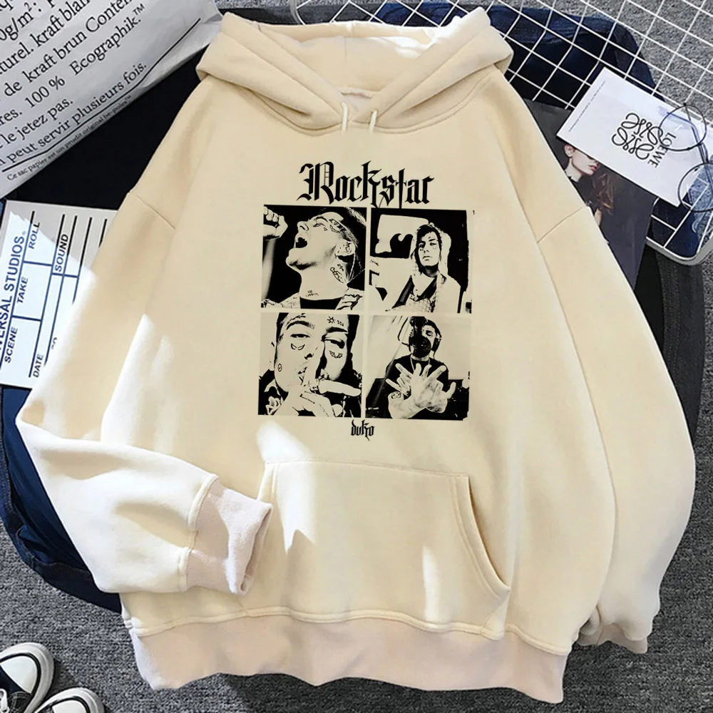 Duki hoodie modern style winter designer kawaii graphic women pullover Y2K soft fabric Japanese patterned