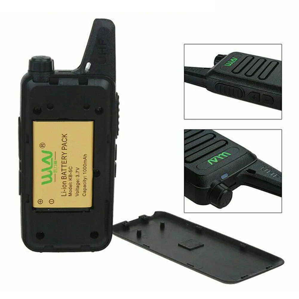 Imagem -06 - Portátil Mini Walkie Talkie Uhf 400470 Mhz 16 Canais 5w Carregamento Tpye-c Kd-c1t Wln-kd-c1