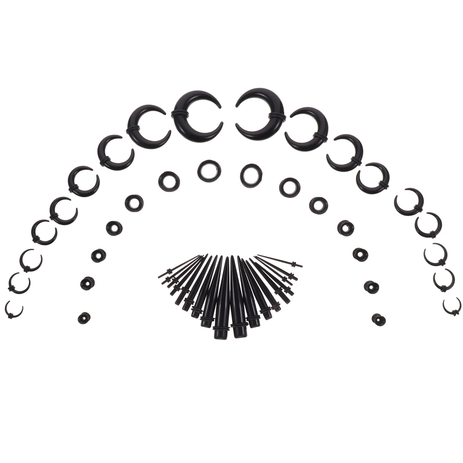

1Set Ear Stretching Tunnels Expander Septum Ring Lightweight Comfortable Skin Friendly for Party