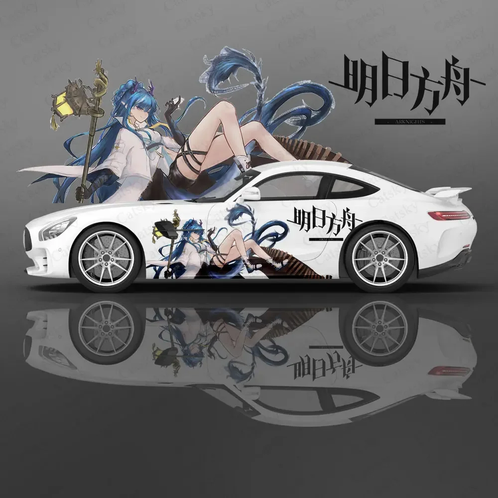 

Ling (Arknights) аниме девушка автомобильная наклейка цветок виниловые наклейки для автомобиля внедорожник боковые графические наклейки, универсальный размер, наклейки на кузов автомобиля