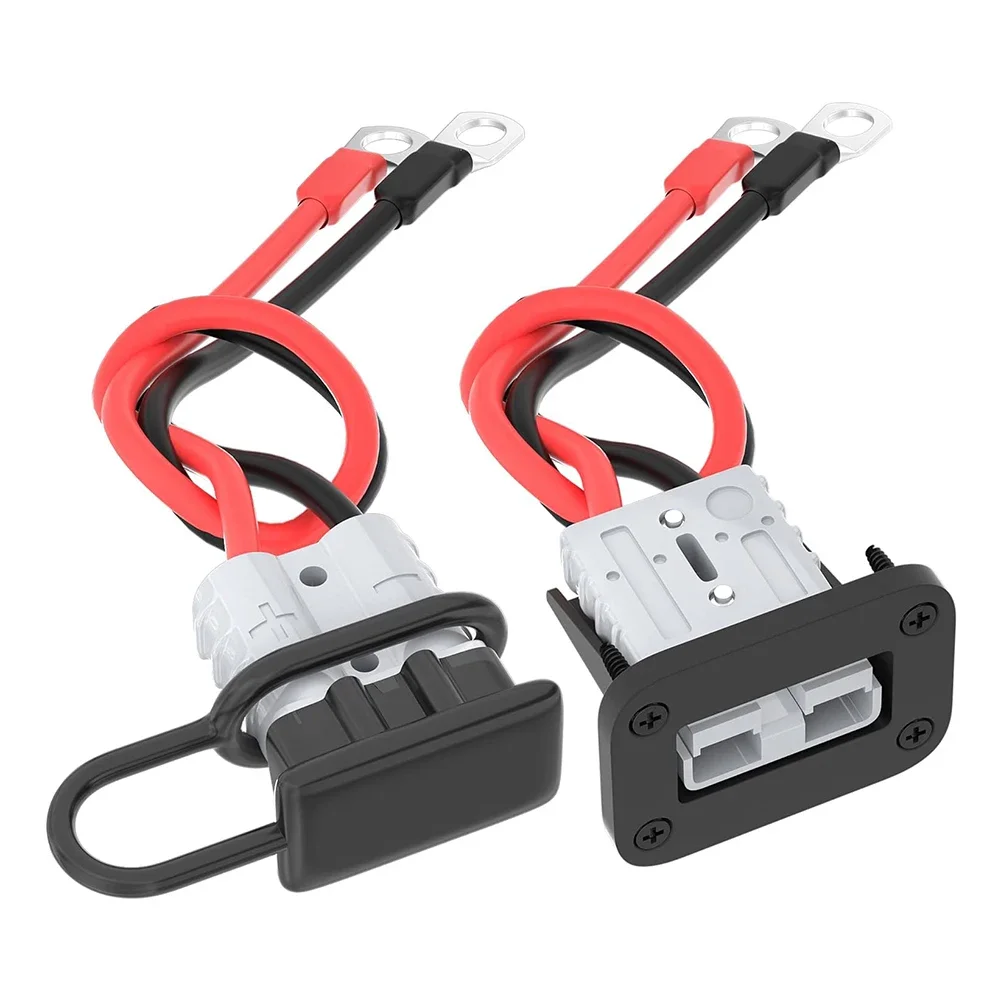 

Insulated Battery Quick Disconnect Connector with Mounting Bracket Made of PVC Insulation Protective Cover Waterproof Level IP67