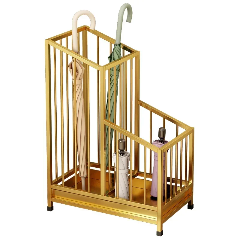 

Luxury Umbrella Stand Portable Storage Home Basket Umbrella Stand Steel Balcony Base Metal Entrance Custom Parasol Economically