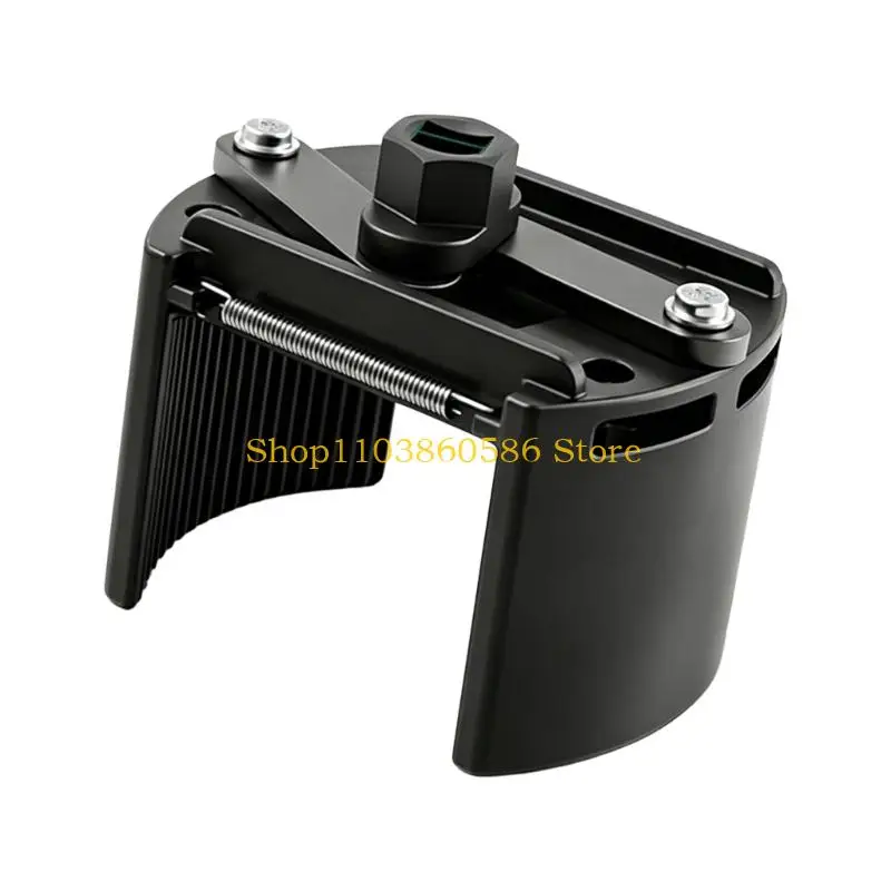 242A U Oil Filter Wrench Tool with Spring Grip, 1/2 In Square Drive for Routine Vehicle Care and Oil Change Use