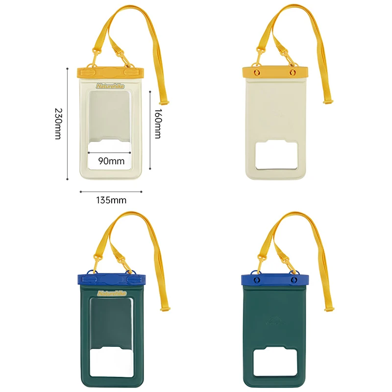 Naturehike casing ponsel portabel, casing pelindung ponsel selam berenang antiair IPX8