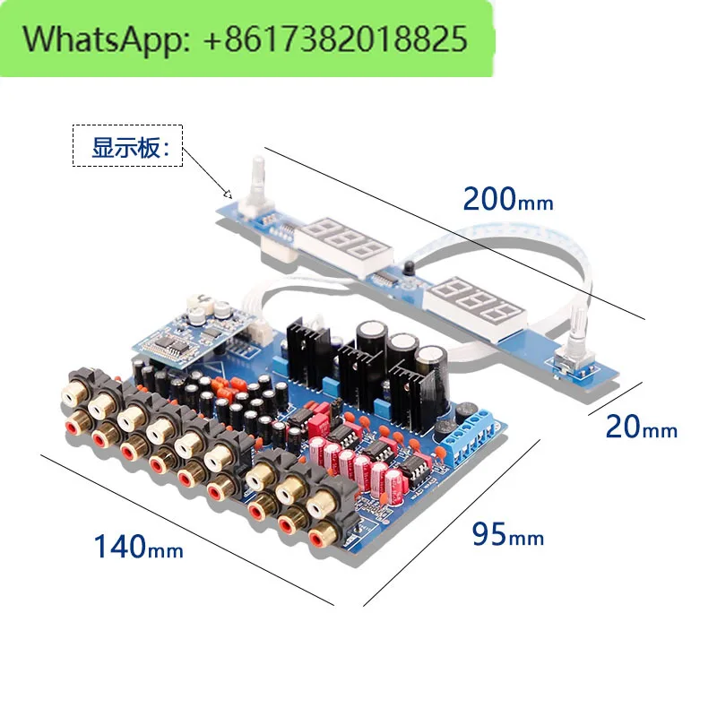 

Пульт дистанционного управления с цифровым дисплеем канала, тональная передняя панель 5.1 Bluetooth APTX LDAC, тональная плата дистанционного управления (