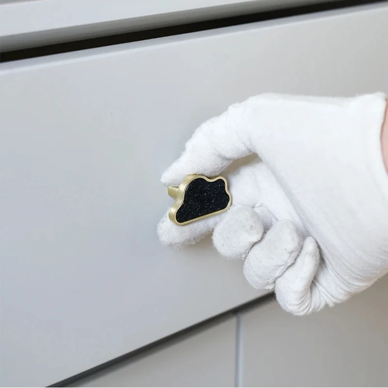 مقبض كابينة درج الباب الأثاث مقبض المطبخ نجمة سحابة شكل شل مقابض درج خزانة الأثاث مقابض المطبخ #6