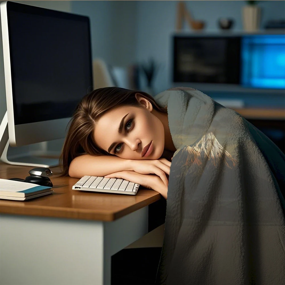 Coperta di flanella moderna e minimalista per tutte le stagioni La prima coperta ponderata leggera Coperte ecologiche per gli ospiti Airbnb