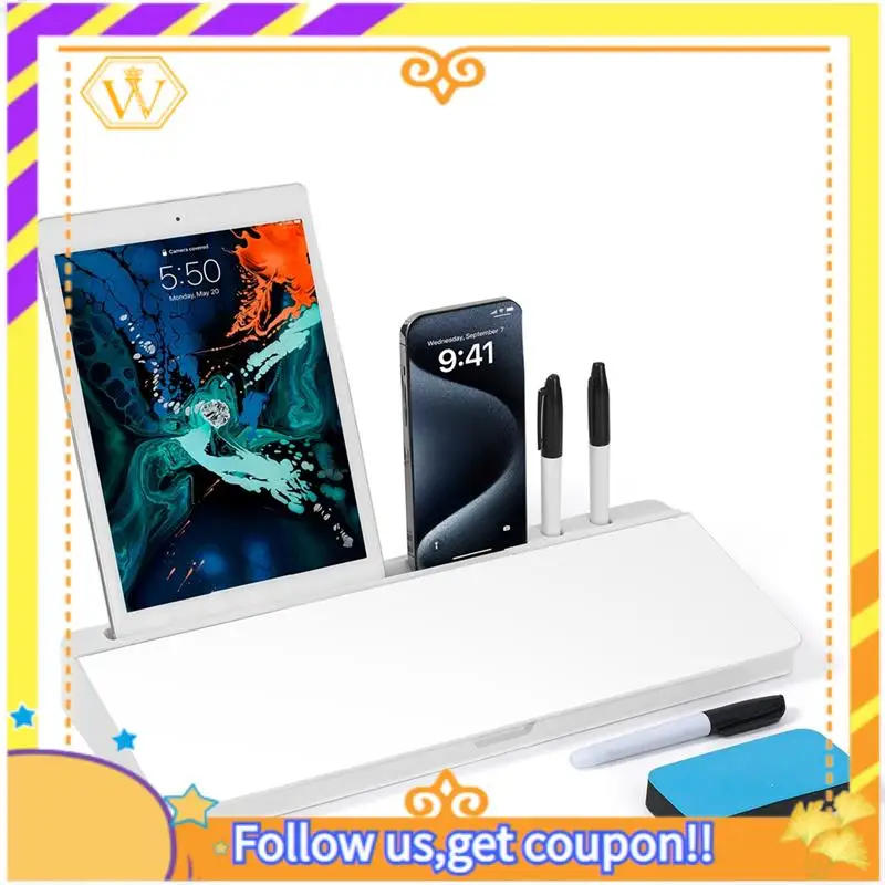 Latest-Whiteboard Weekly White Board Calendar Desk Organizers With Computer Keyboard Stand With Drawer, For Office, Home