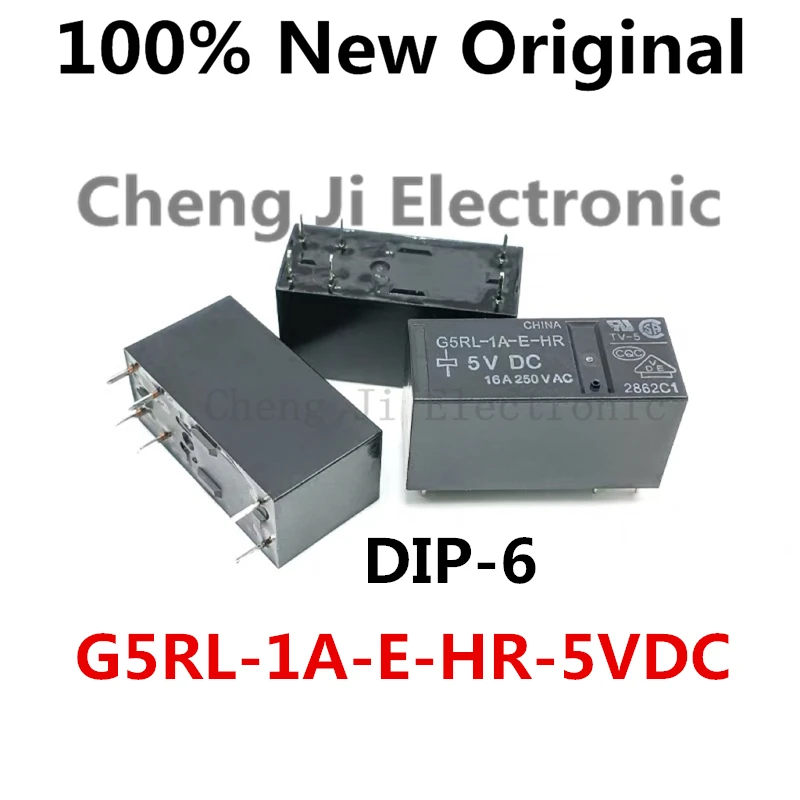 10PCS/Lot G5RL-1A-E-HR-5VDC 、G5RL-1A-E-HR-12VDC 、G5RL-1A-E-HR-24VDC DIP-6 New Original Power Relay G5RL-1A-E-HR