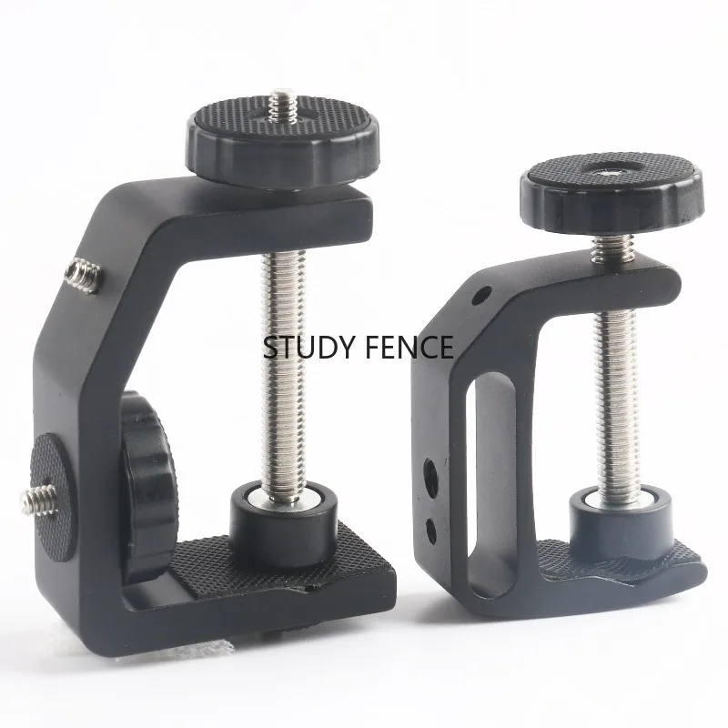 S/M Cylindrical C-type Fixture Aluminum Alloy Fixed Desktop Holder C-type Clamp Flash/Camera/Tripod Photography Fixing Clip