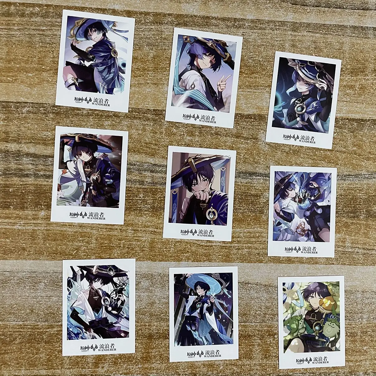 40PCS Anime Genshin Impact LOMO Card Balladeer Scaramouche Kunikuzushi Cosplay Greeting Card Christmas Gifts Girls