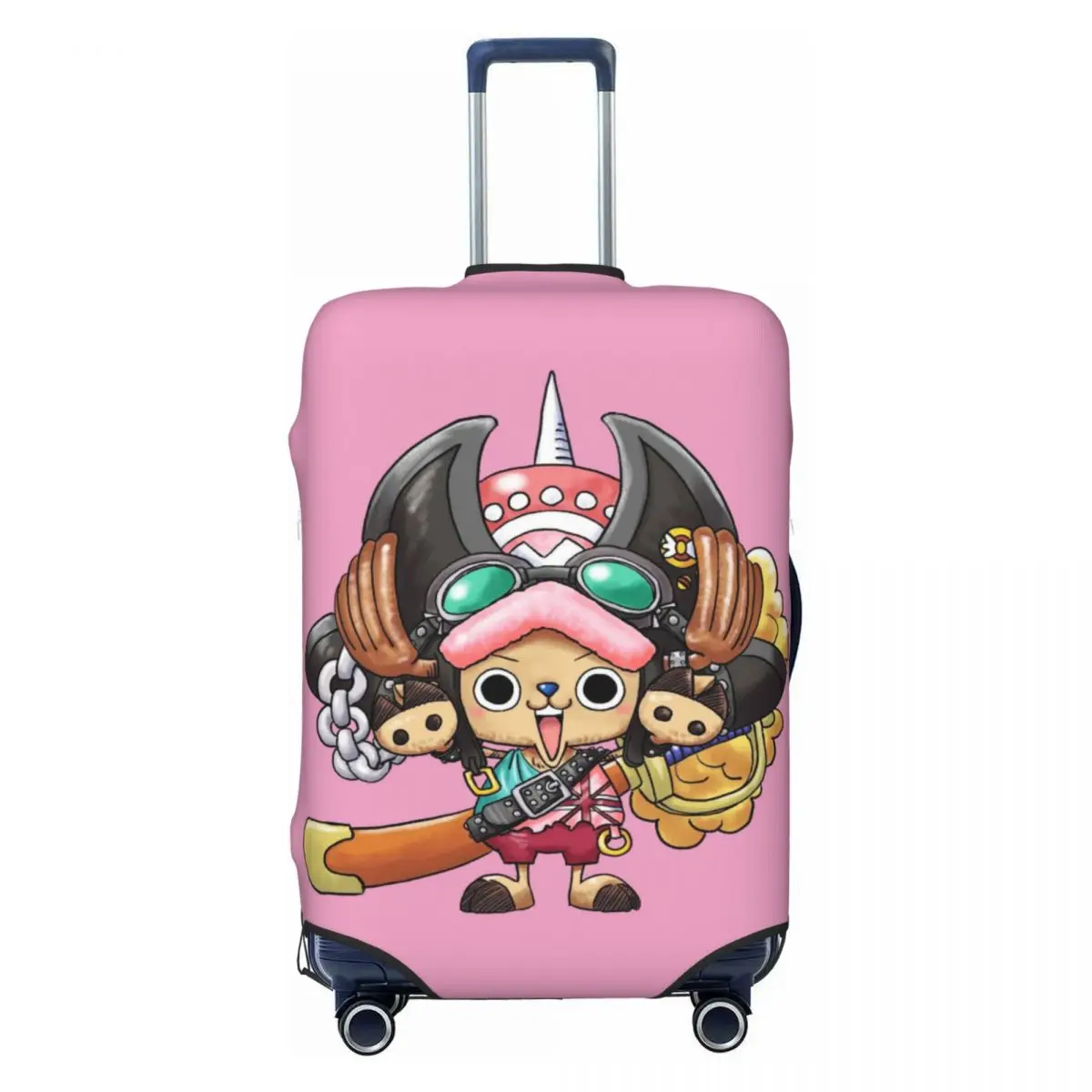 

Эластичный чехол для чемодана с аниме-принтом Monkey D. Luffy (One Piece), защитный чехол для багажа, подходит для чемоданов 18-32 дюйма