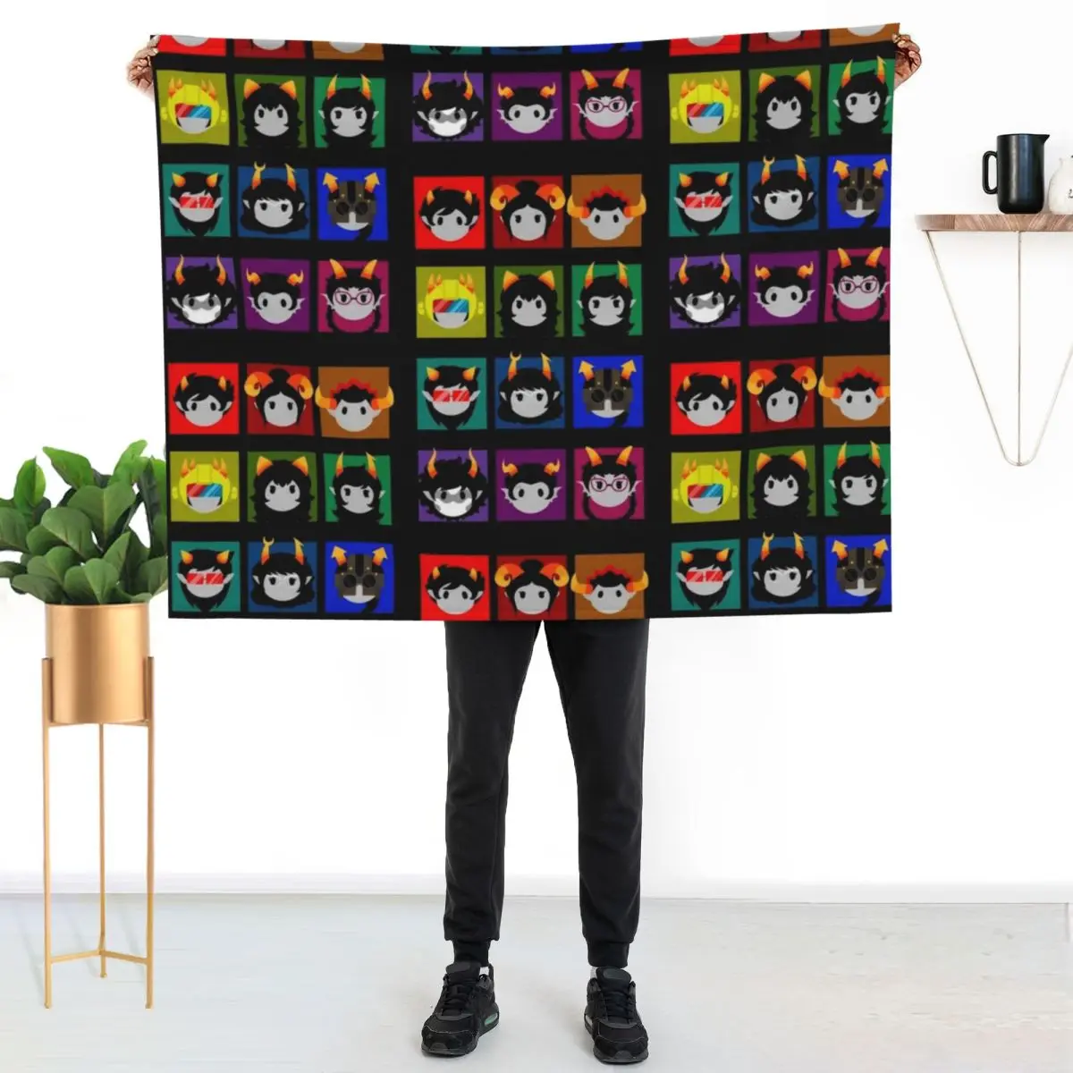 

Chibi Homestuck Dancestors Throw Blanket Air Conditioner Soft Blanket for Office Home