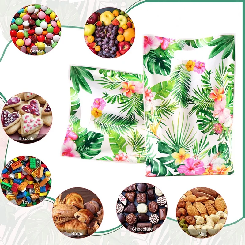 Hawaiianische Flamingo-Geschenktüten Sommer-Geburtstagsparty-Dekoration Gastgeschenke Handtaschen für Süßigkeiten 1. Geburtstag Partyzubehör – Detail 4