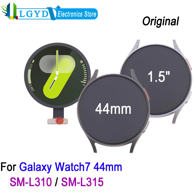 Tela super amoled original para Samsung Galaxy Watch 7 44mm SM-L310 SM-L315, 1.5" watch7 44mm display touch screen substituição