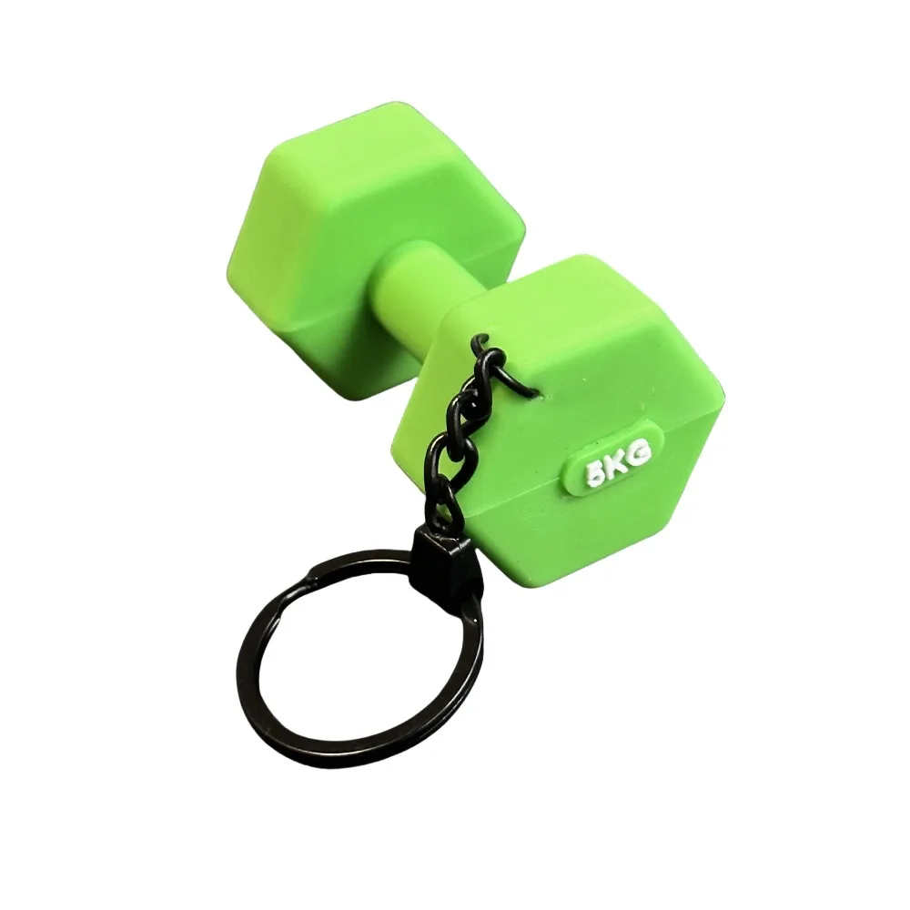 

Unique PVC Mini Barbell Keychain Barbell Sheet Detachable Dumbbell Keychain Simulation Accessories Bag Pendant Girl