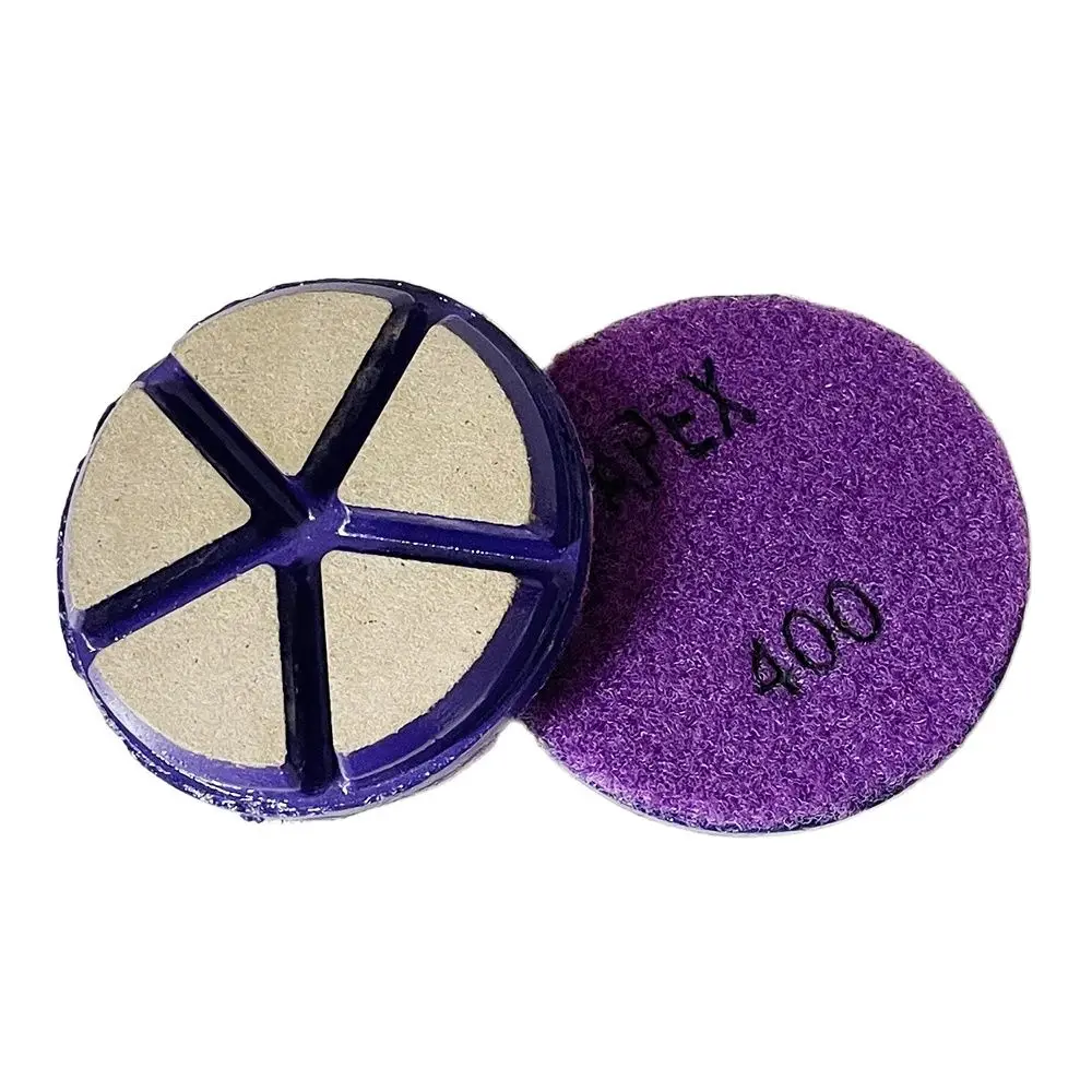 3Pcs 3 Inch 80mm Epoxy Cured Floor Ceramics Refurbishment Polishing Diamond Grinding Block Grinding Disc Polishing Pad