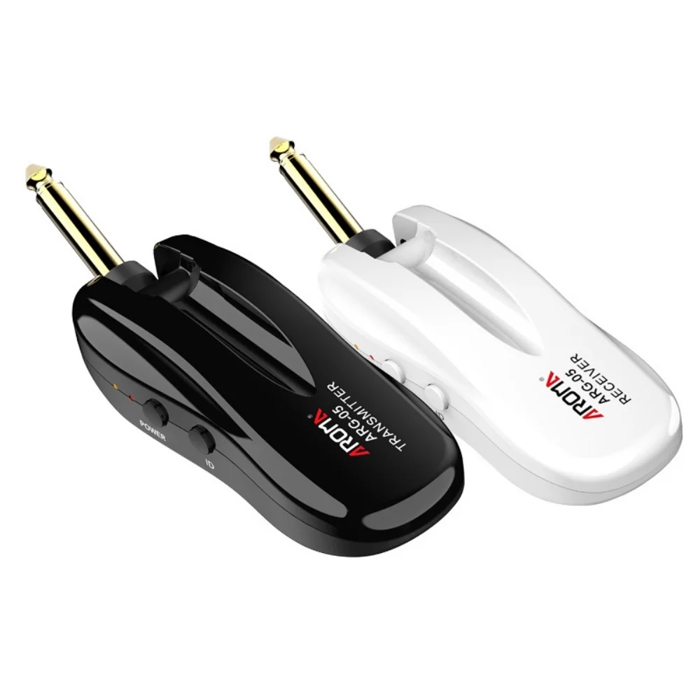 

Guitar Wireless System 5.8G Aroma Arg-05 Audio Transmission with Transmitter Receiver Rechargeable Battery for Guitars Bass