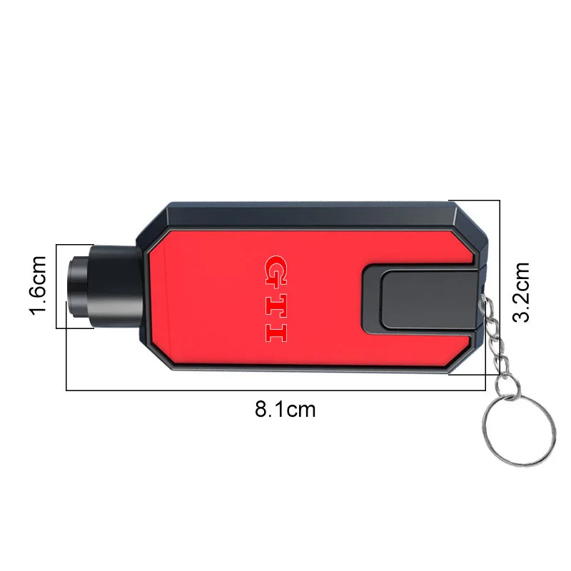 Multifunctional Car Safety Hammer Emergency Window Breaker Safety Supplies Emblem For VW GTI polo golf4 5 6 passat b6 b7 jetta