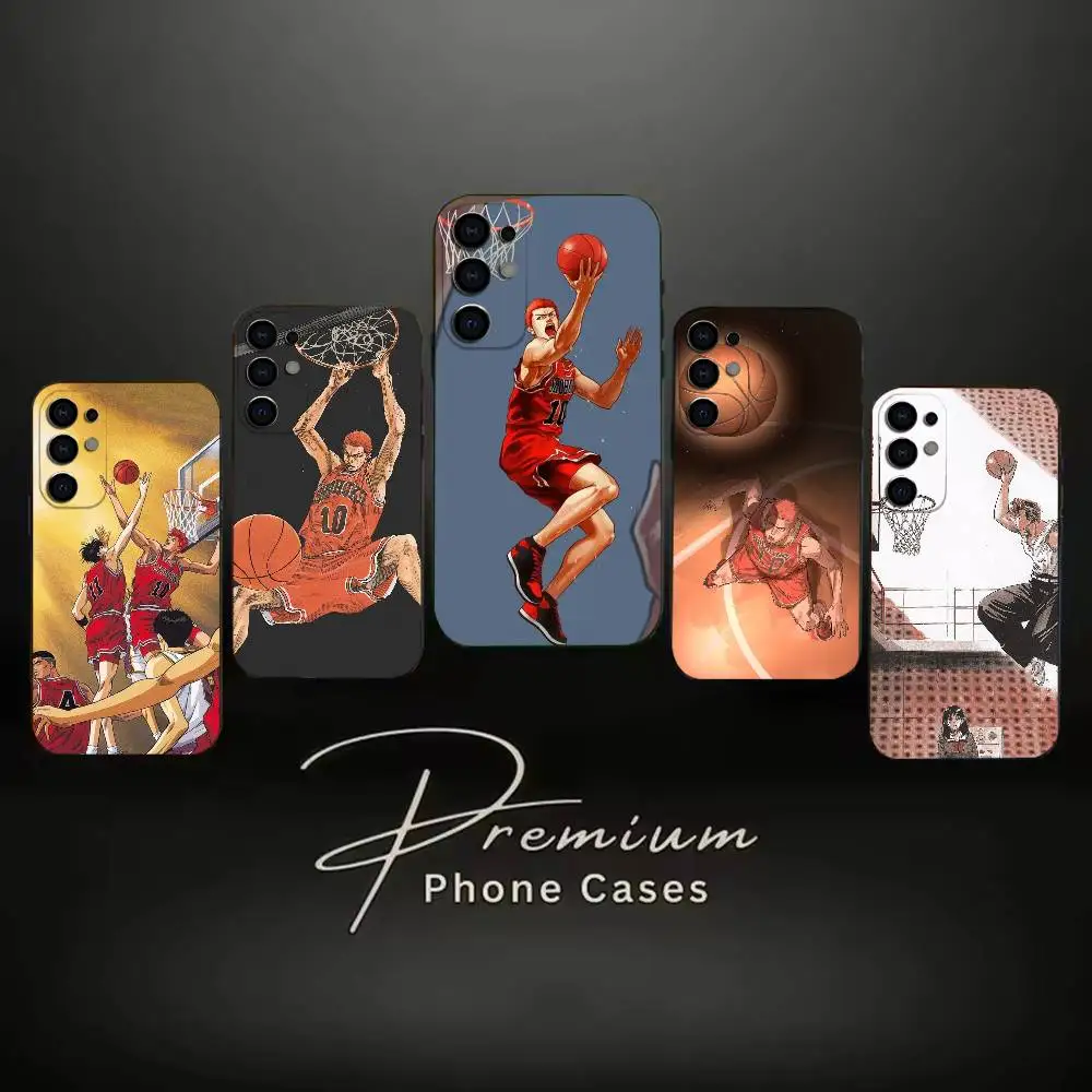 S-Slam basketballs D-Dunks  Phone Case Soft Black Case For Samsung S24,S30,S21,S23,S22,S20,Ultra,S25,Plus