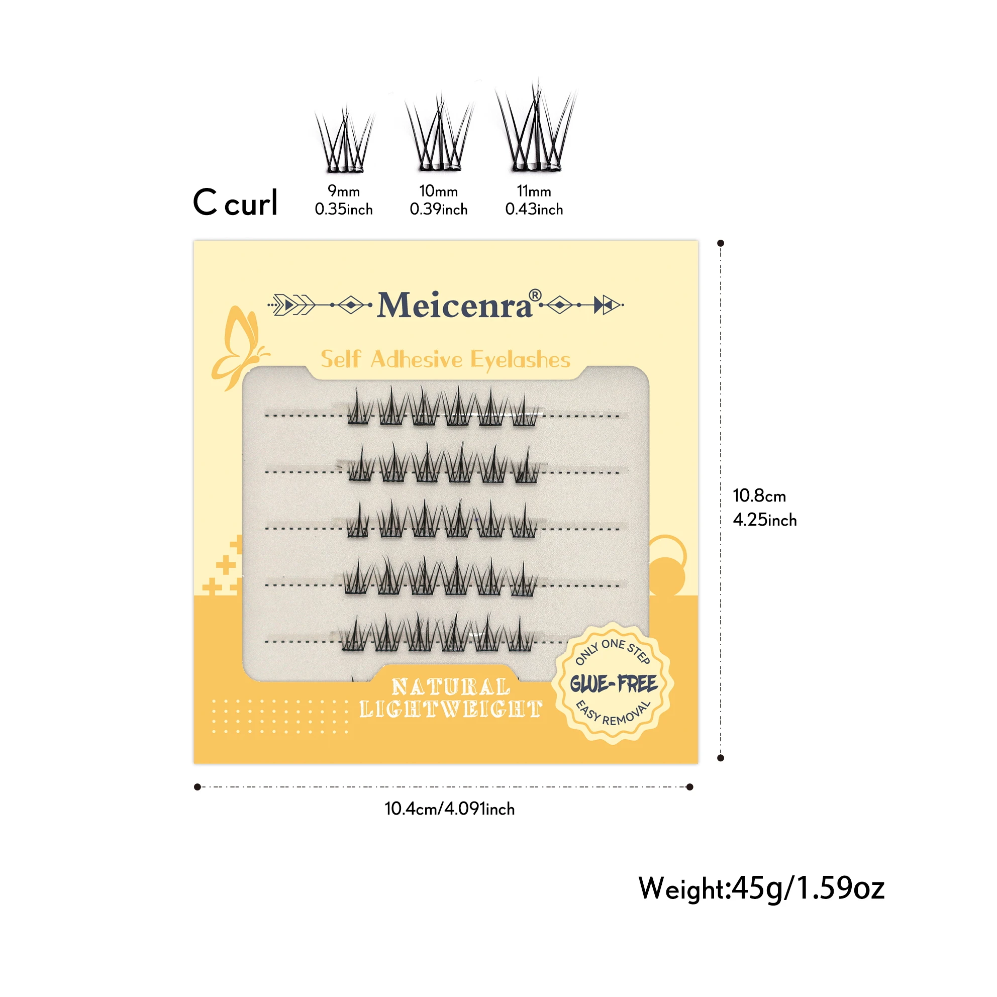 مجموعة رموش ذاتية اللصق يمكنك صنعها بنفسك لا حاجة إلى غراء سهل الاستخدام للرموش الصناعية