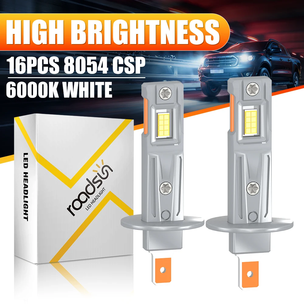 300W H7 Canbus LED Headlight 16PCS CSP Super Bright H1 H4 H11 9005 HB4 9006 HB4 9012 Turbo Auto Lamp 12V 6000K Car Headlamps