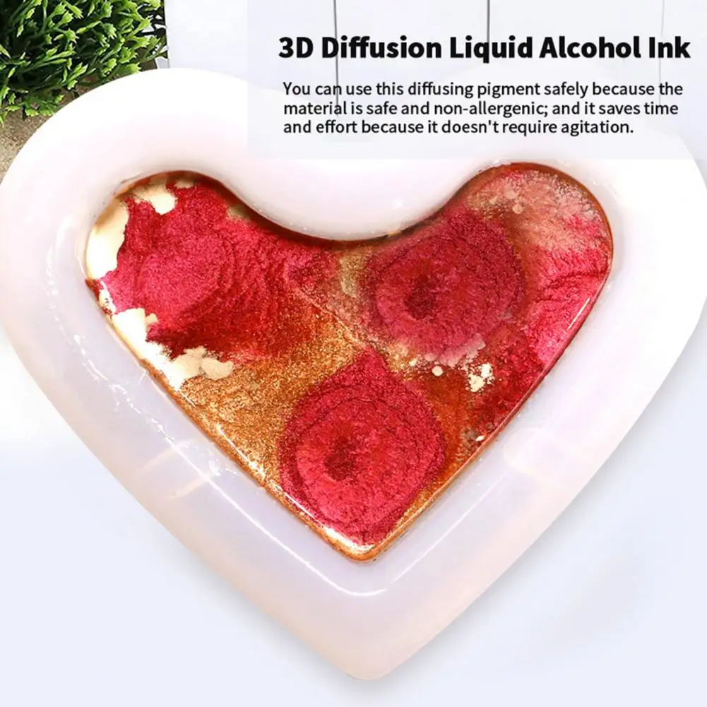 10ml Colorant Dye Ink Diffusion Pigment DIY 3D Ink Metal Pigment Alcohol Liquid Colorant Colorant Dye Crafts Color Dye Liquid