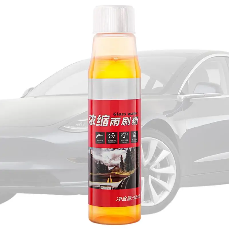 Windshield Glass Washer Fluid 32ml Windshield Oil Film Remover Concentrated Fluid Long-Lasting Car Glass Dirt Mud Bird Droppings