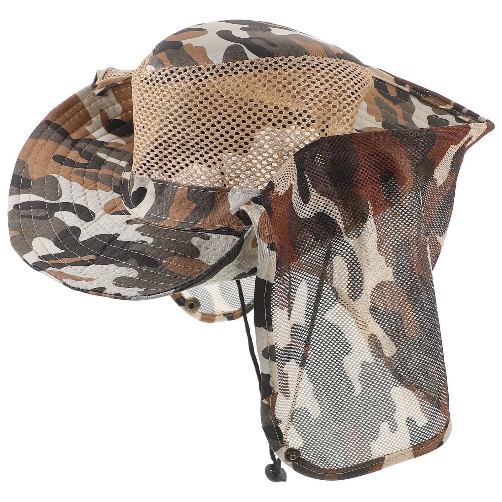 

Breathable Net Hat Anti-Bite Camouflage Design Water Stain Resistant for Fishing Hiking Camping Sun Protection