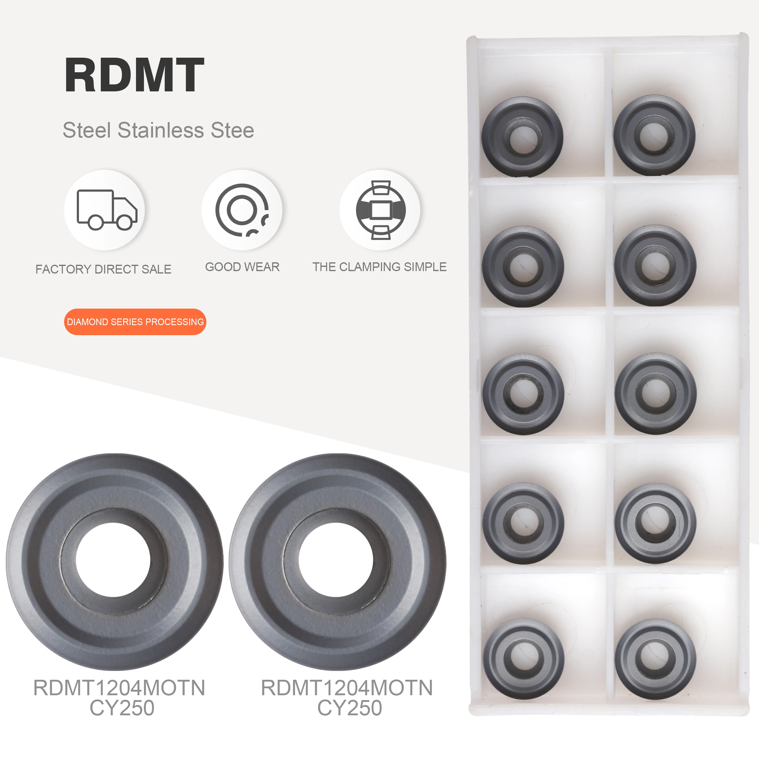 

10 шт. RDMT0802 RDMT10T3 RDMT1204 MOTN CY250 100% оригинальная фрезерная карбидная вставка токарный станок фрезеровочная мельница инструменты с ЧПУ