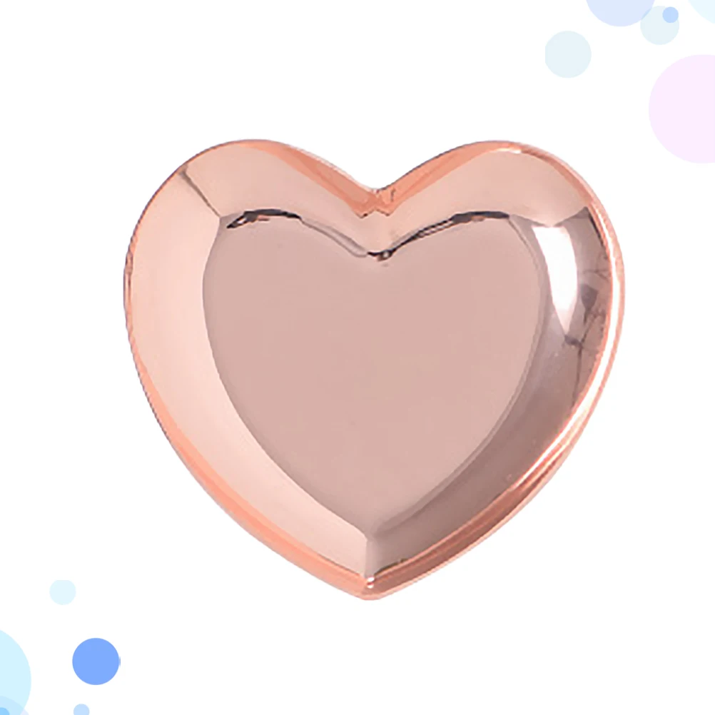 

Heart Shaped Jewelry Organizer Tray Premium Metal Storage For Perfume Cosmetics Brushes Ring Holder Wedding Valentine'S Day Gift