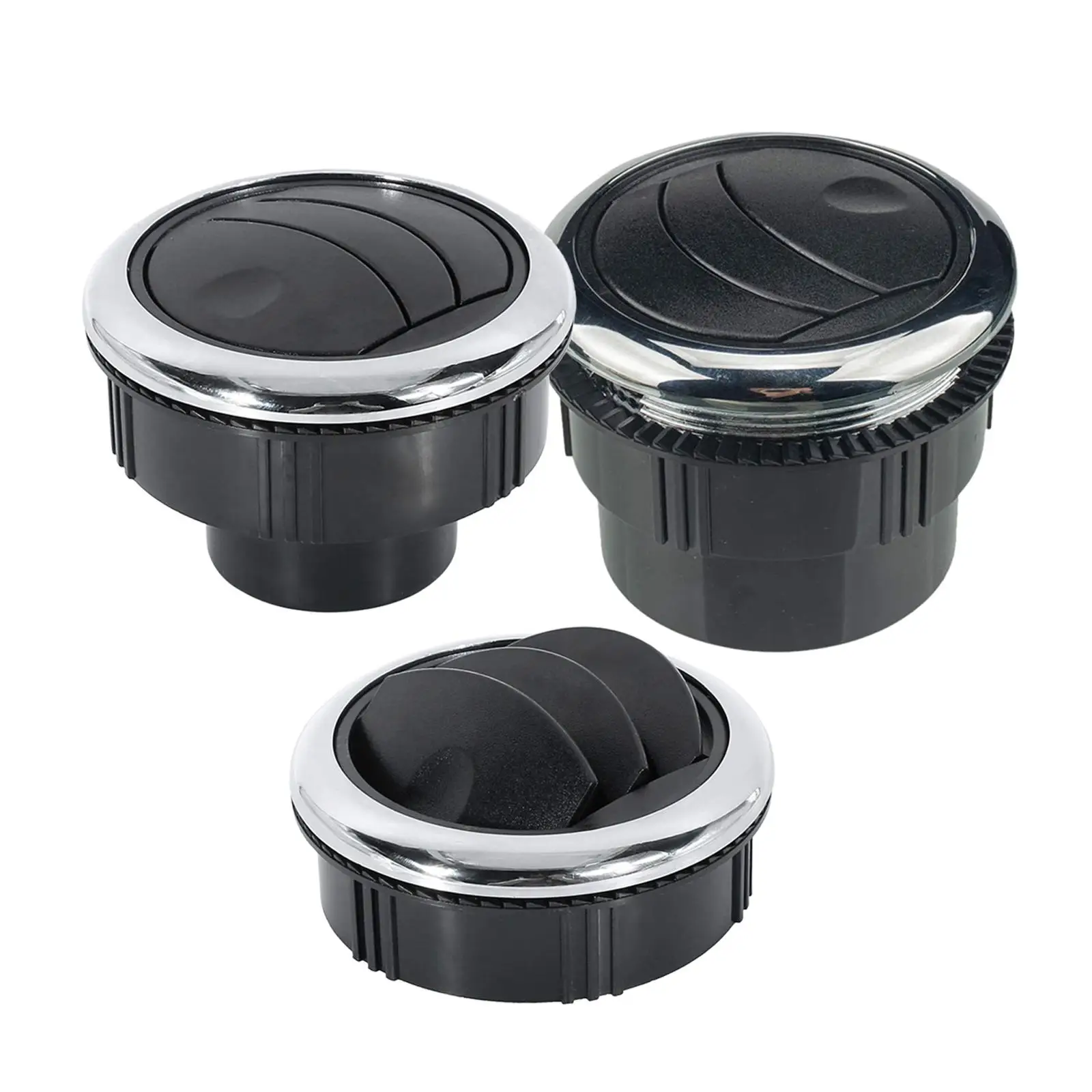 

Car Air Vent Deflector Outlet Round Black Accessories ABS Plastic Air