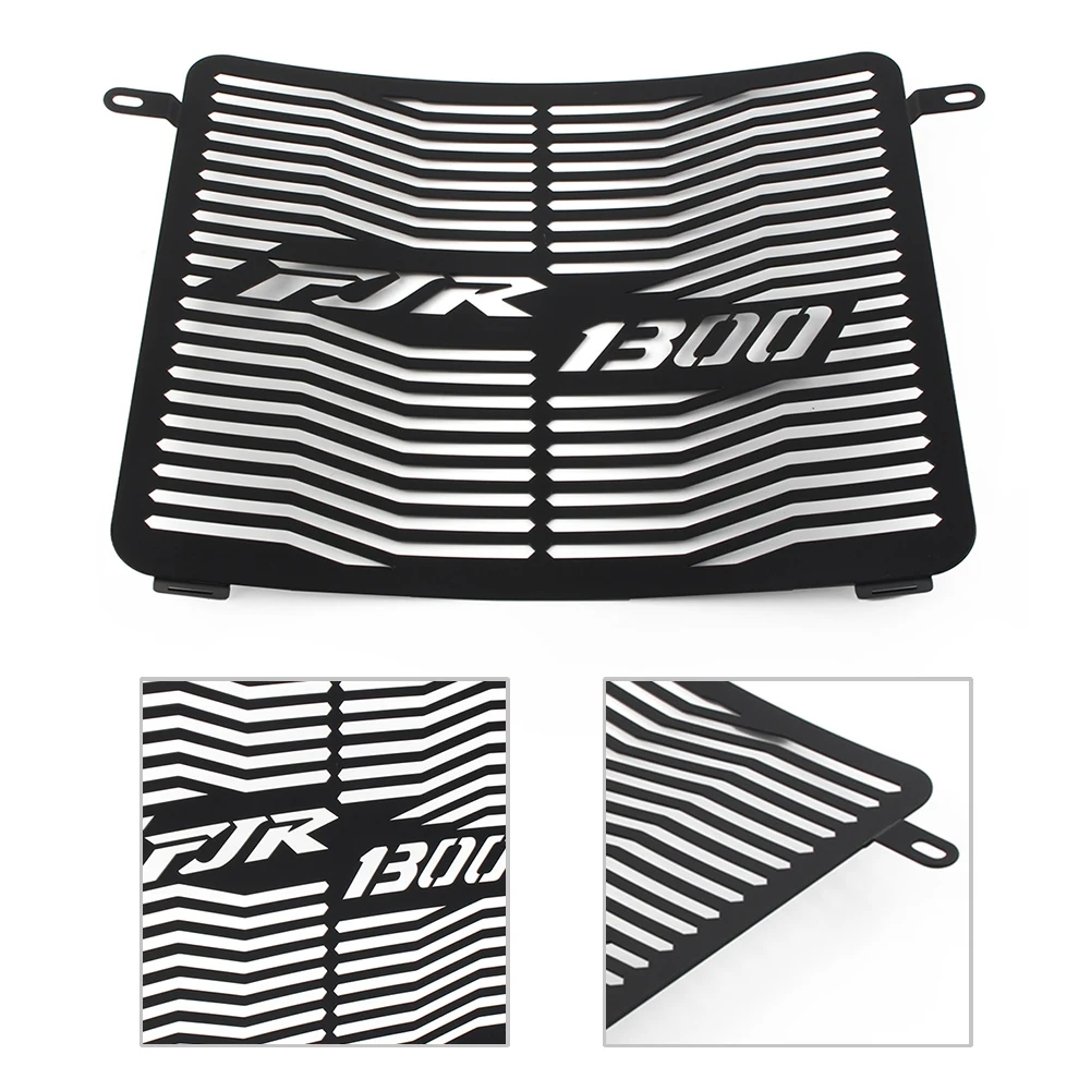 Motorcycle Radiator Protective Grille Cover for YAMAHA FJR1300 2006-2018 Black stainless steel