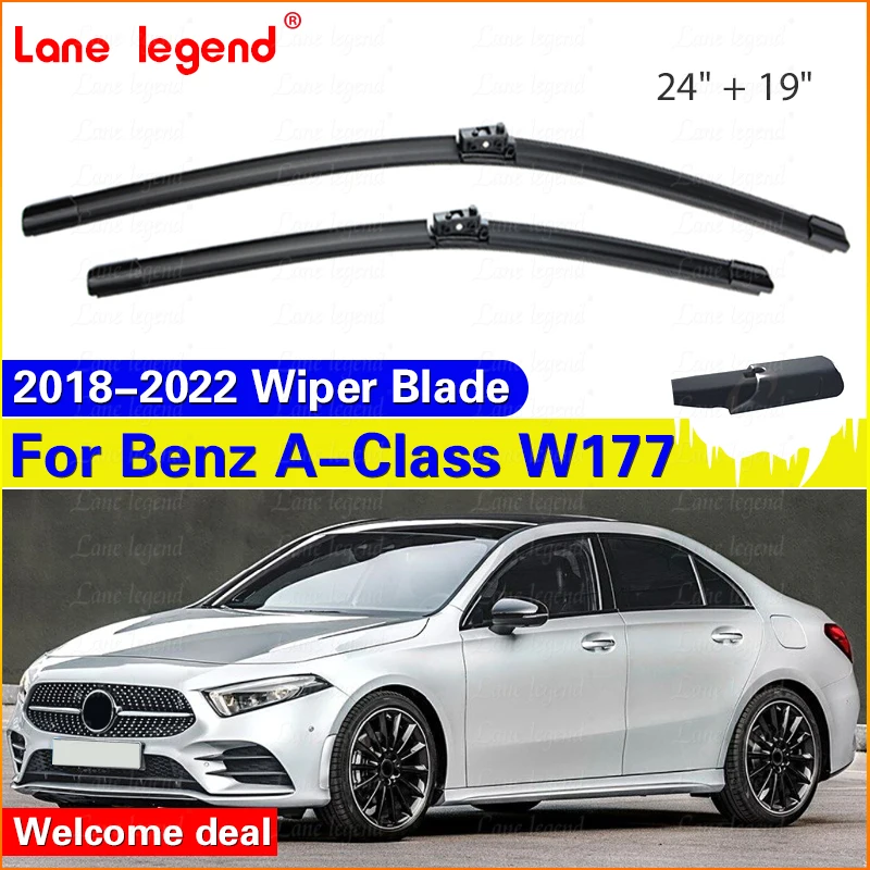 

For Mercedes Benz A Class Sedan W177 2018 - 2022 A180 A200 A220 A250 Front Wiper Blade Windscreen Windshield Window Rain Brush