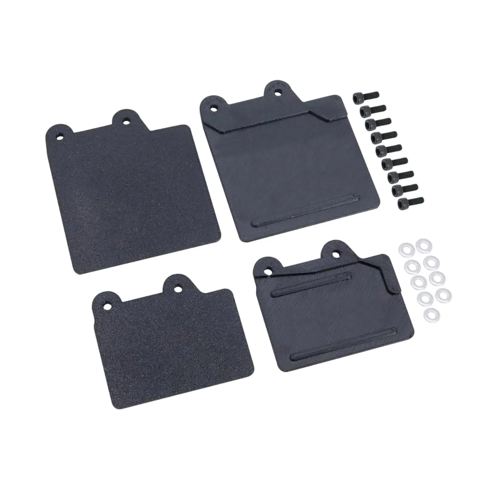 2 Pieces Simulation Fenders Mudguard 1/8 Scale Modification Lining Decoration Splashing Guards Truck Model Mud Flaps for RC Car