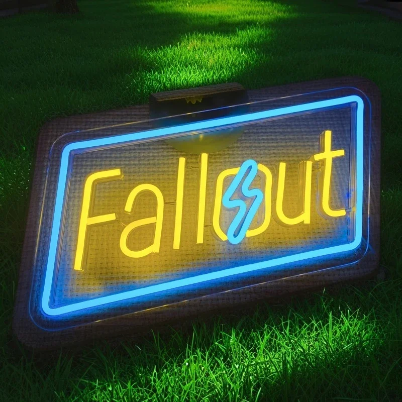 

Fallout Неоновая вывеска Светодиодные неоновые вывески для спальни Гостиная Мужчины Пещера Игровая комната Бар Магазин День рождения Праздничная вечеринка для мальчиков и девочек