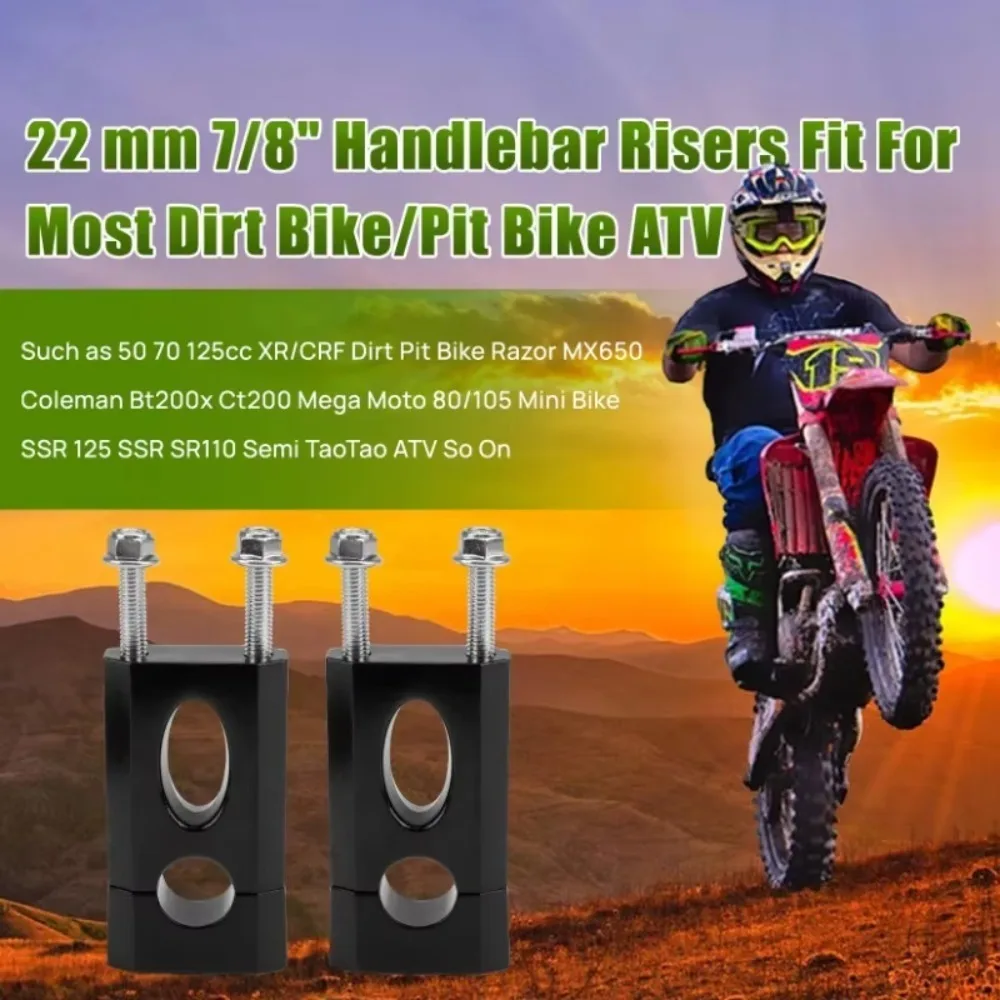 Wang1 Elevadores de abrazadera de montaje en manillar de 7/8 "para Bt200x Ct200 SSR125 Razor MX350