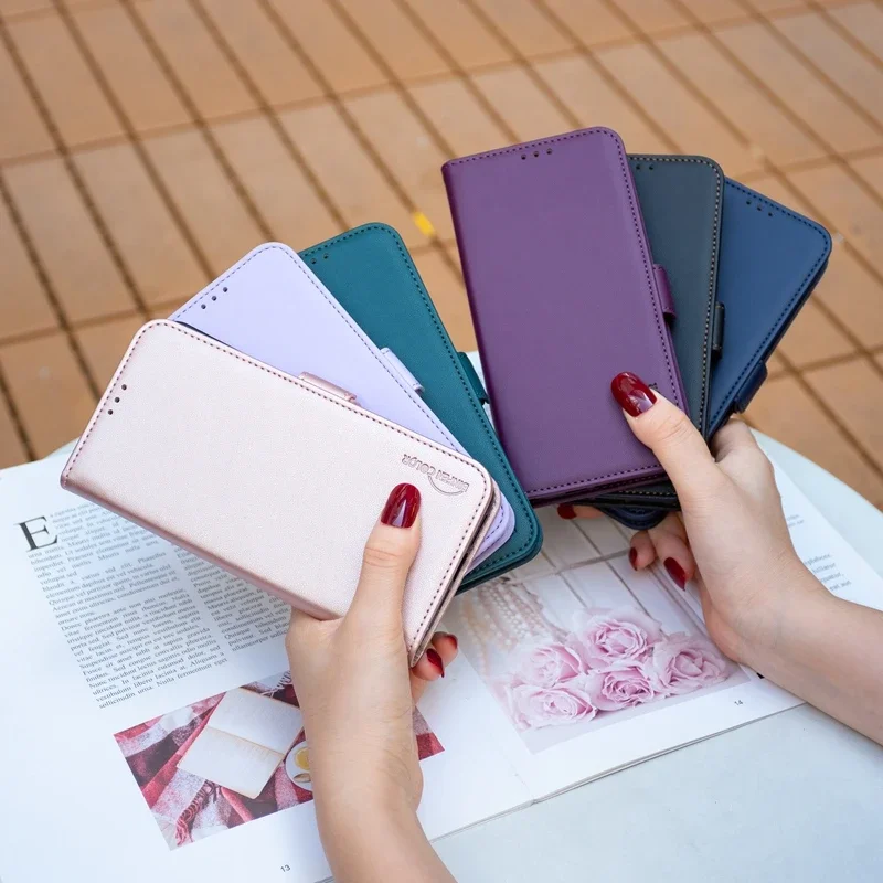 Wallet Card Slot Magnetic Flip Leather Case For iPhone 17 Air 16e 15 Pro Max 14 Plus 13 12 11 X XR SE3 SE2 8 7 Card Holder