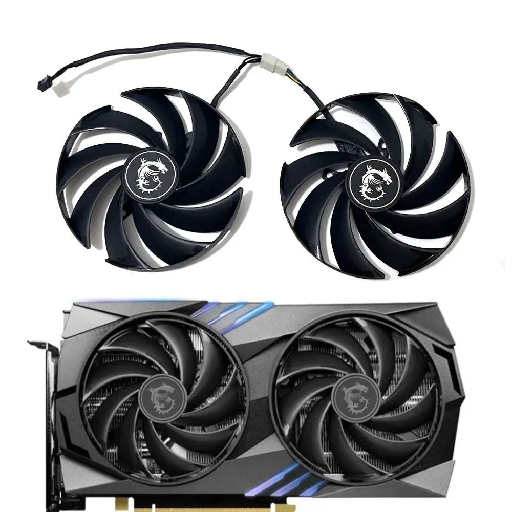 

New Original RTX4060 RTX4060Ti 95MM PLD10010S12HH Video Card Cooler Fan For MSI RTX4060 4060Ti Gaming X Silent Graphics Card Fan