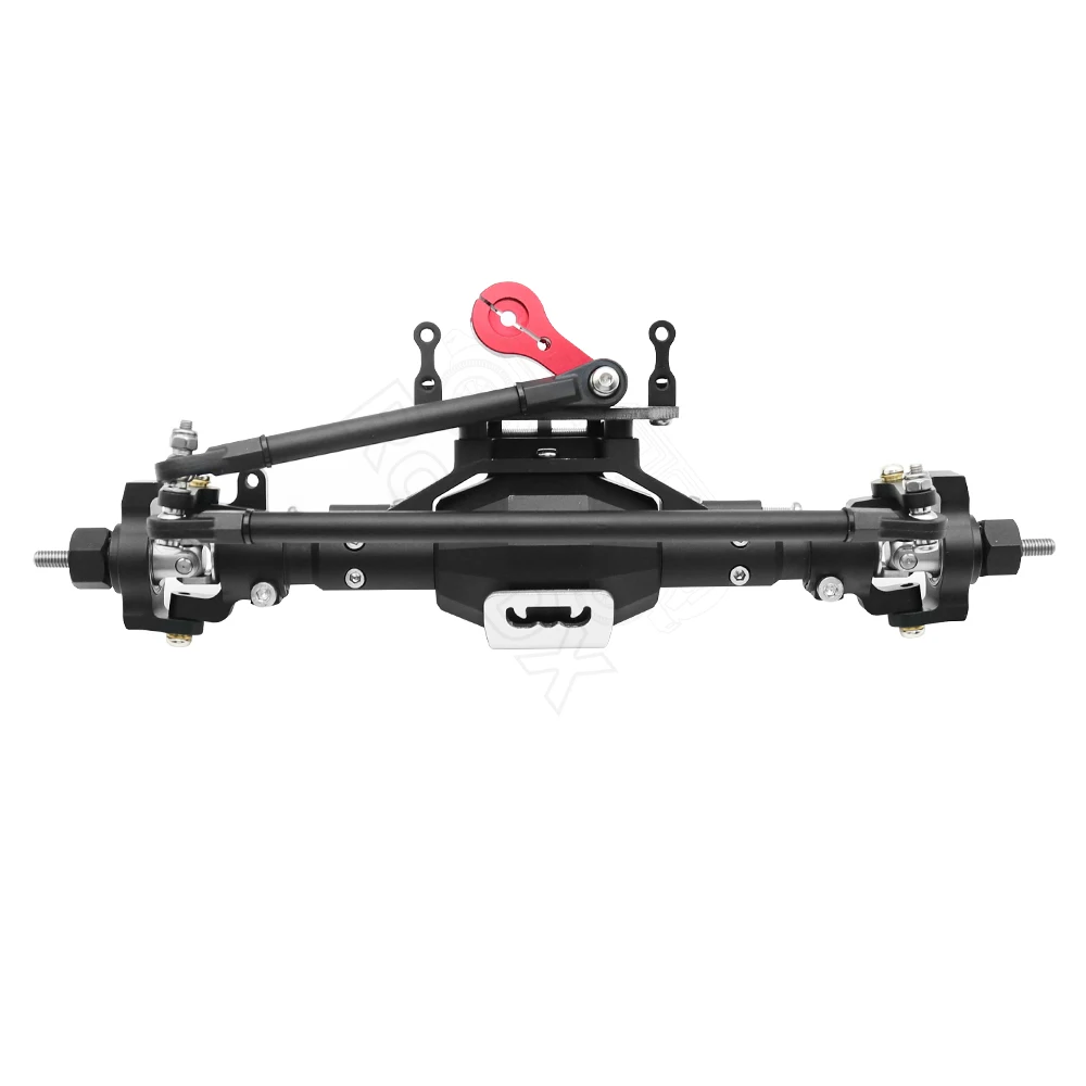 CNC Aluminium Ruitvormige Aluminium Compleet Voor- en Achteras voor 1/10 RC Crawler Truck Axiale SCX10 II 90046 90047