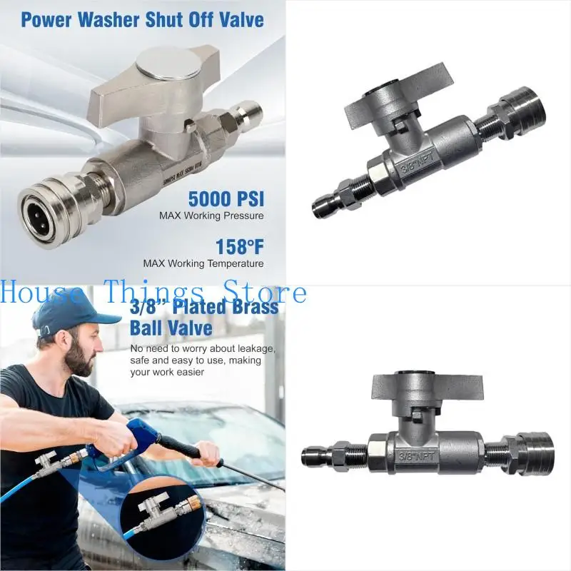 

652F DN10 5000PSI Ball Valves Pressure Washer For Power Washer High Tempture Resistant