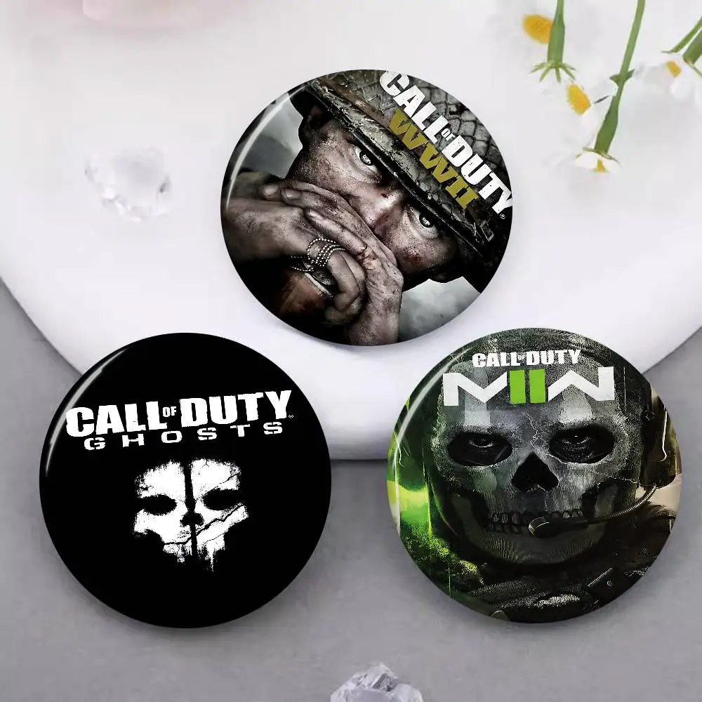 نداء الواجب الفيلم الكلاسيكي 58 مللي متر اليدوية بروش الكرتون تأثيري شارة على ظهره مجوهرات اكسسوارات هدايا #2