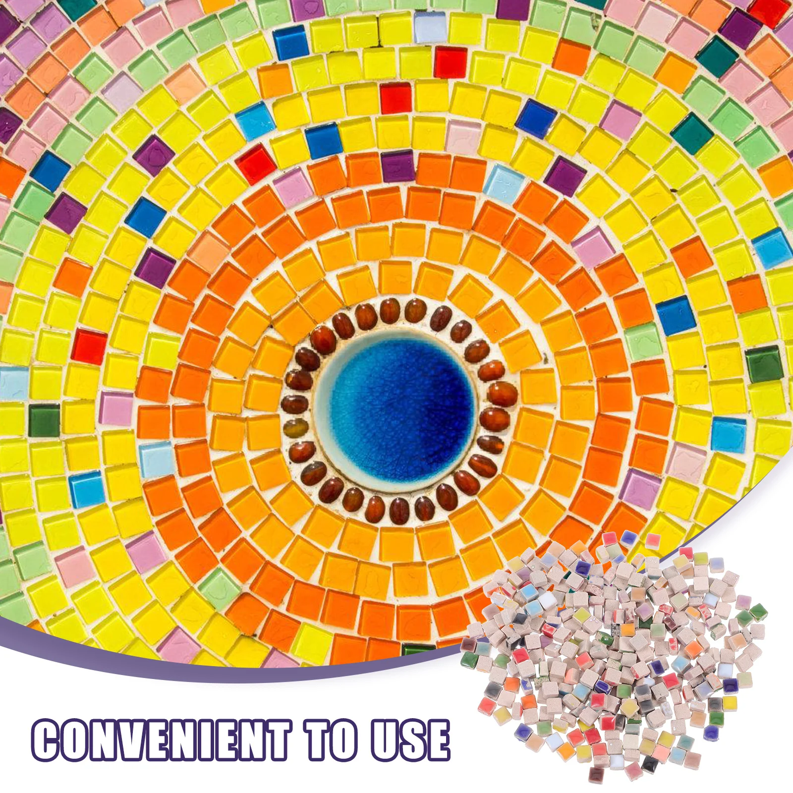 

1Bag Mosaic Ceramic Tiles DIY Ceramic Mosaic Glass hangmade Art Crafts Wall Mosaic Tile ornament Colored Crystal gifts home deco