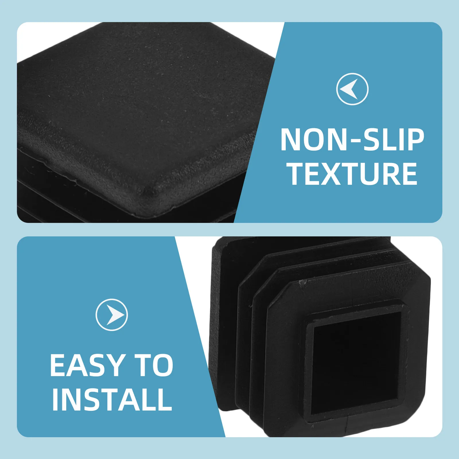 40Pcs Chair Leg Floor Protectors Furniture Feet Covers Table Desk Stool Cabinet Leg Caps for Hardwood Vinyl Tile Cement Floors