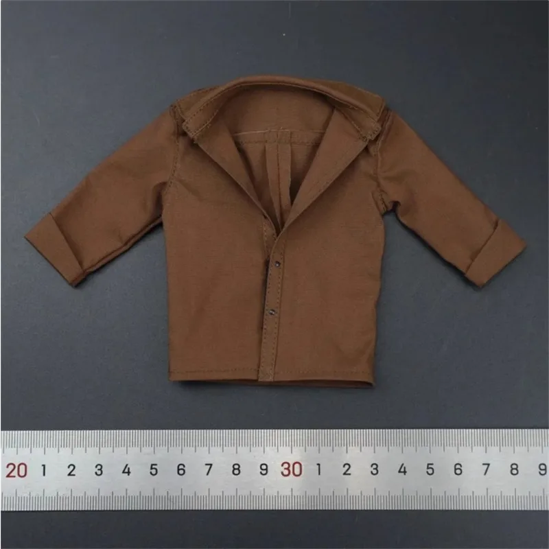 

1/6 Scale Male Soldier Fashion Basic Casual Pure Color Half Sleeved Shirt Clothes Model for 12'' Soldier Action Figure Body