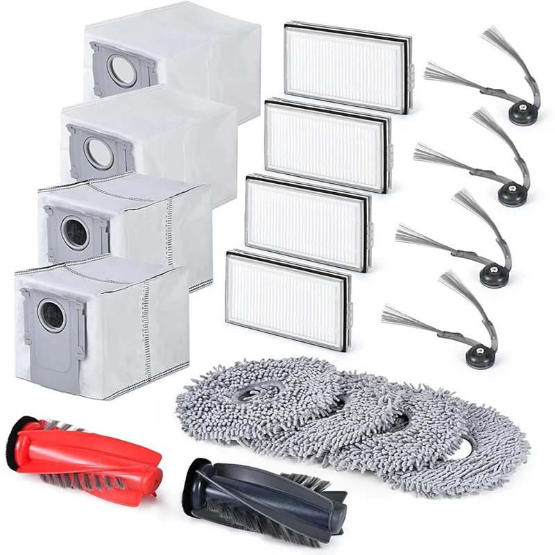 A50Q-Accessory Kit For Roborock Saros 10R Main Side Brushes Hepa Filter Mop Cloth Dust Bag Replacement Parts